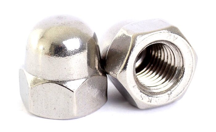 NUT1 STEEL DOME NUT ZP       M4.0