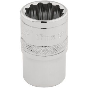 Draper Stan Bi-Hex Socket 1/2"DR 17MM 33167