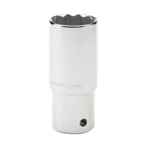 Draper Deep Chrome Socket 1/2"DR 26MM 33838