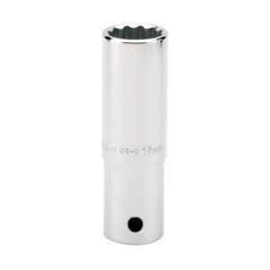 Draper Deep Chrome Socket 1/2"DR 17MM 33735
