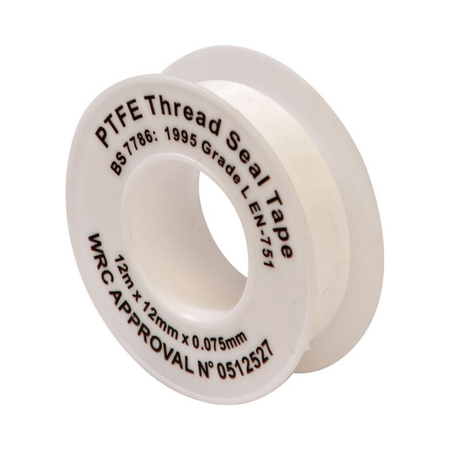 P.T.F.E Tape 12mm x 12m White