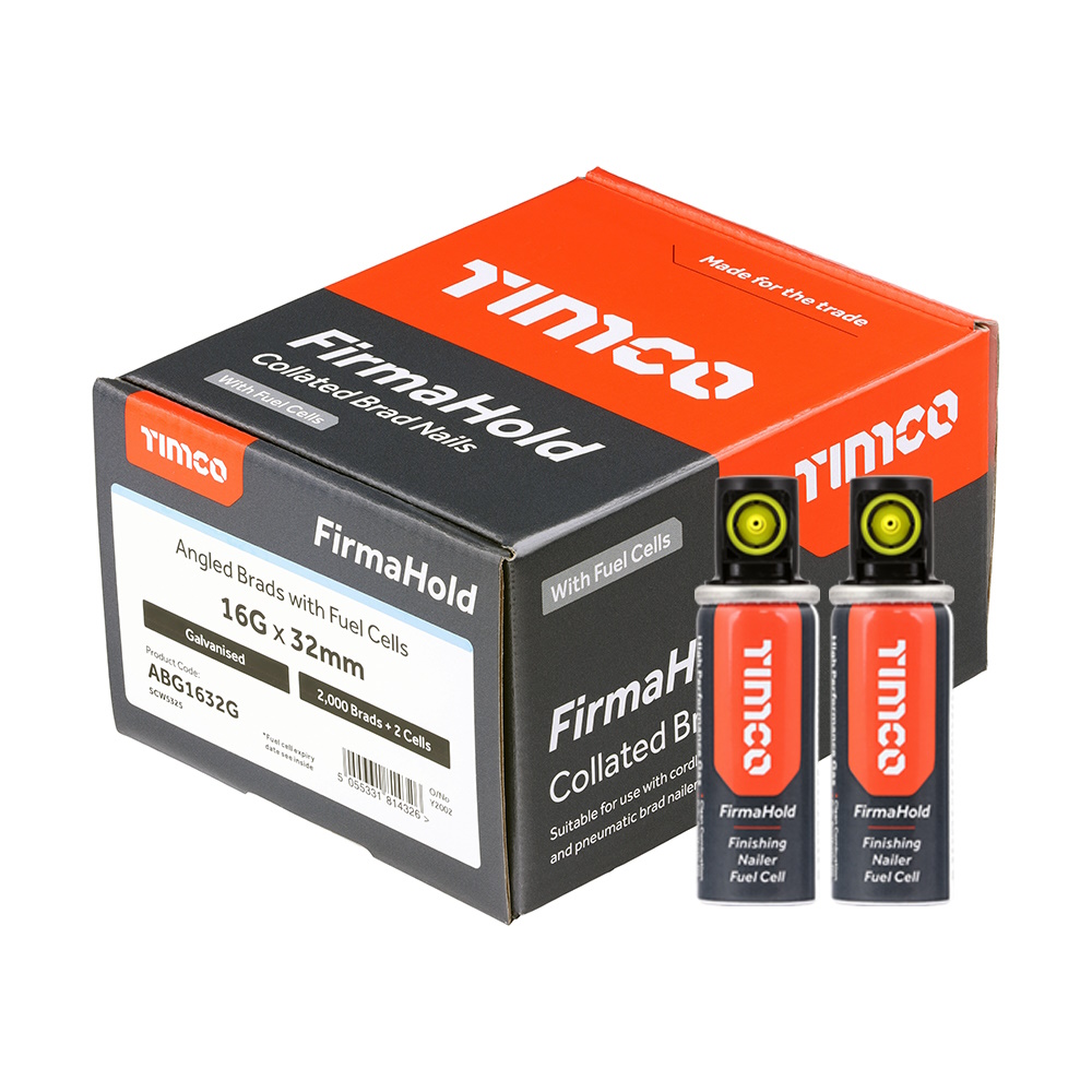 Firmahold Collated Brad Nails 32mm Angled Galv 16G 1X2000 ABG1632G