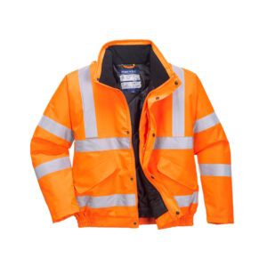HI-VIZ BOMBER JACKET ORANGE    XL