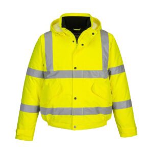 HI-VIZ BOMBER JACKET YELLOW    XL