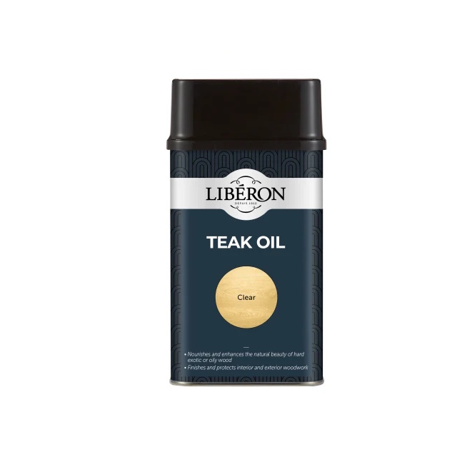 Liberon Teak Oil with UV Filters 500ml LIBTOUV500
